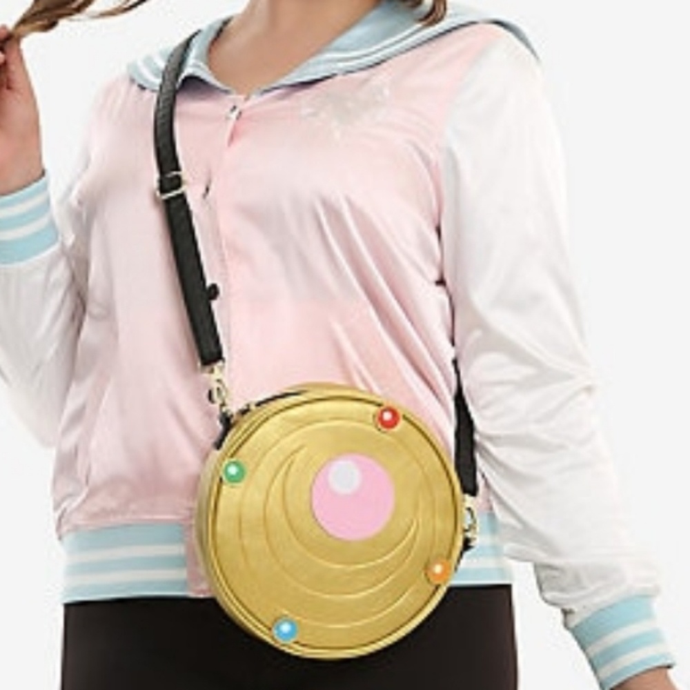 Sailor Moon Loungefly Broach Crossbody Purse